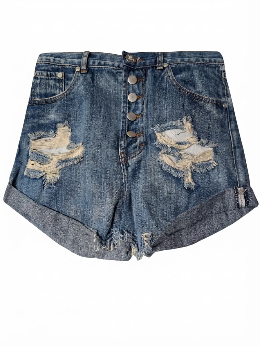 One Teaspoon Bandits Denim Shorts Blue Size 26 — photo 1 of 10