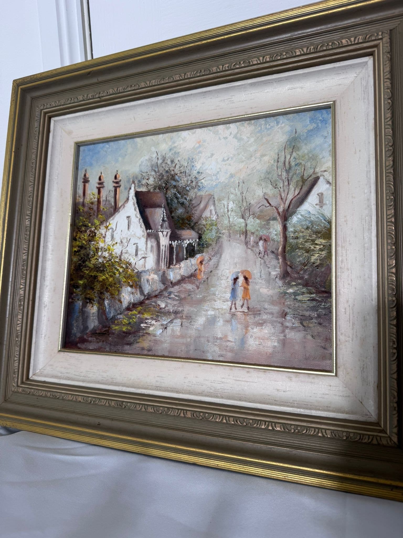 Original Painting 'Autumn Showers' By Clare Goodwin Framed Artwork — photo 4 of 8