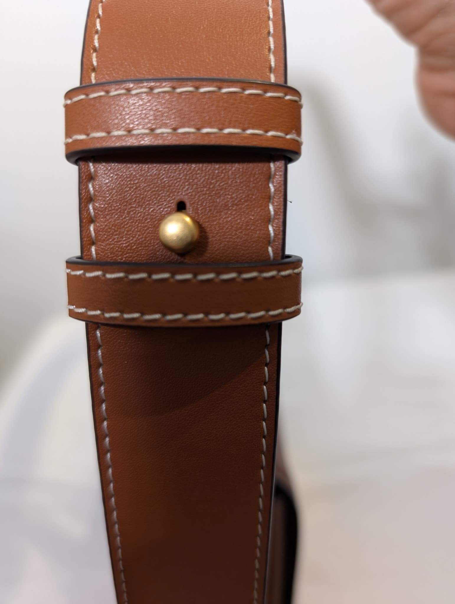Oroton Leather Shoulder Bag Tan Gold Hardware — photo 5 of 9