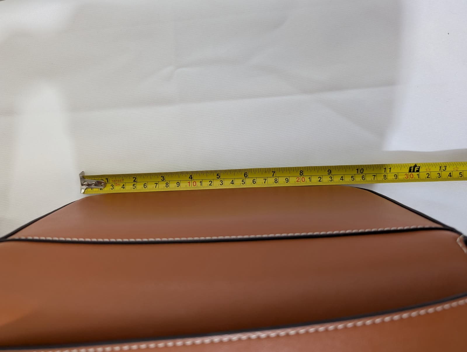 Oroton Leather Shoulder Bag - Tan with Gold Tone Hardware — photo 7 of 9
