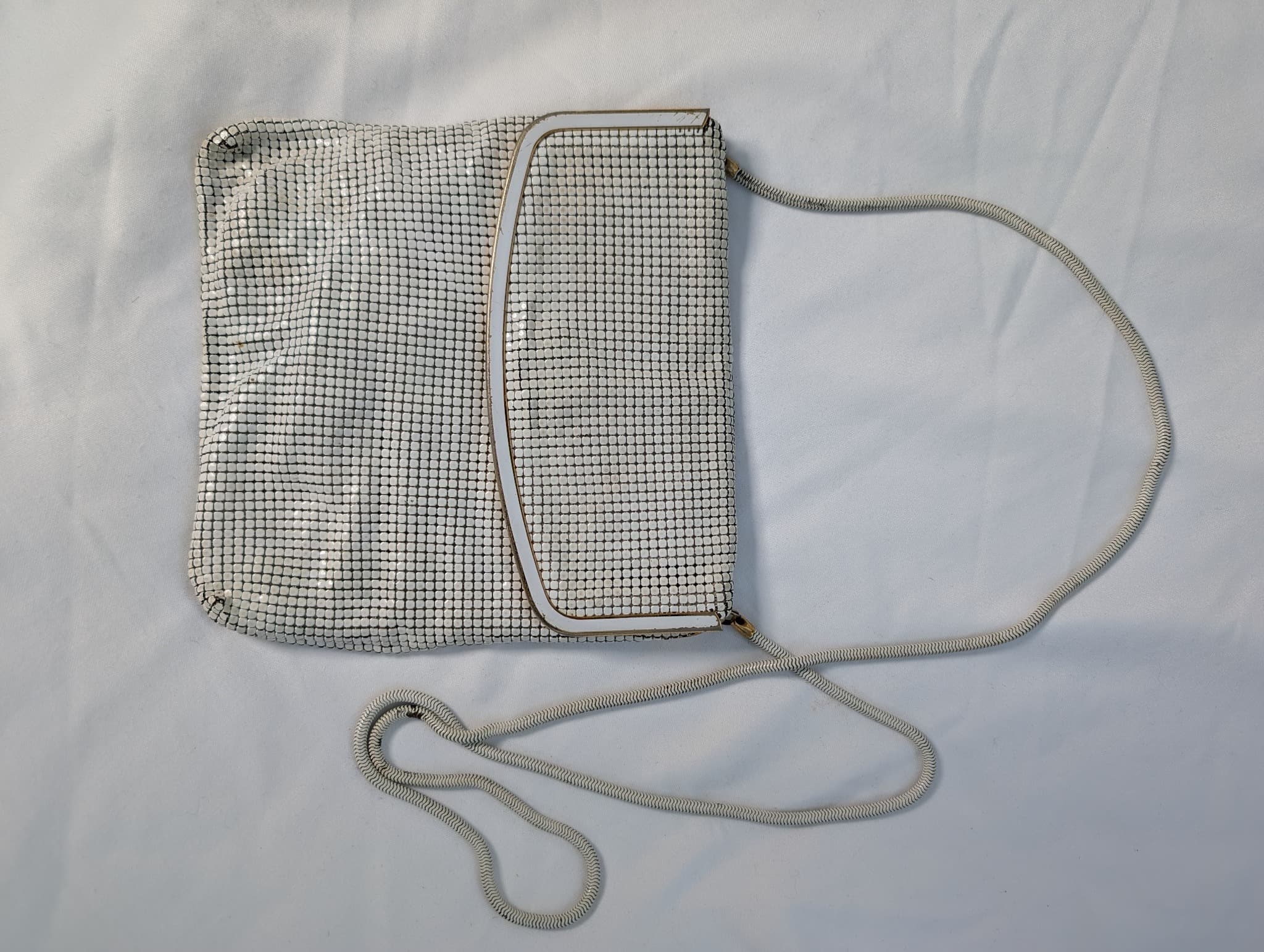 Oroton Vintage Metal Mesh Evening Bag Silver — photo 8 of 17