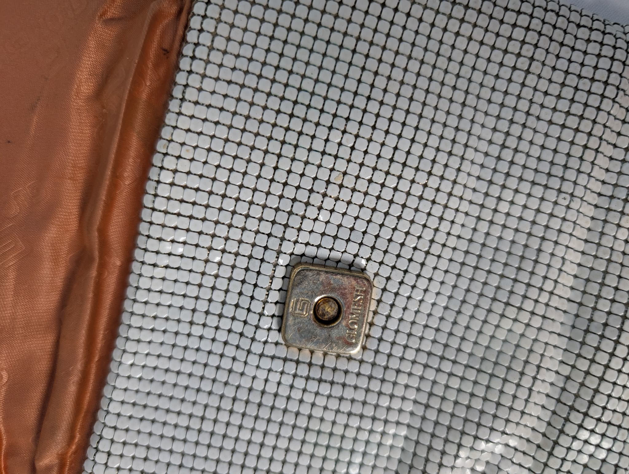 Oroton Vintage Metal Mesh Evening Bag Silver — photo 13 of 17