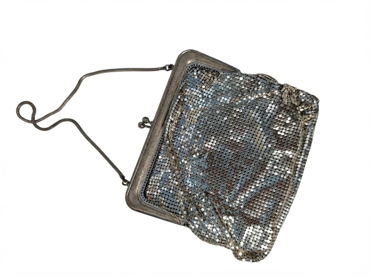 Oroton Vintage Metal Mesh Evening Bag Silver — photo 1 of 17