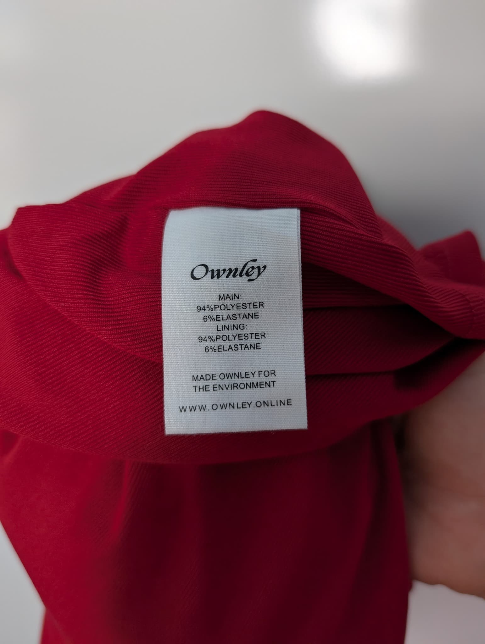 Ownley Marion Mini Dress Red Cowl Neck Ruched XS — photo 10 of 11