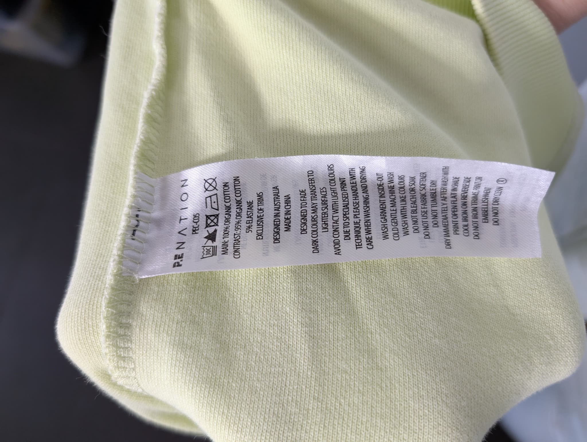 P.E Nation The Original Sport Sweatshirt Light Green Size M — photo 7 of 8