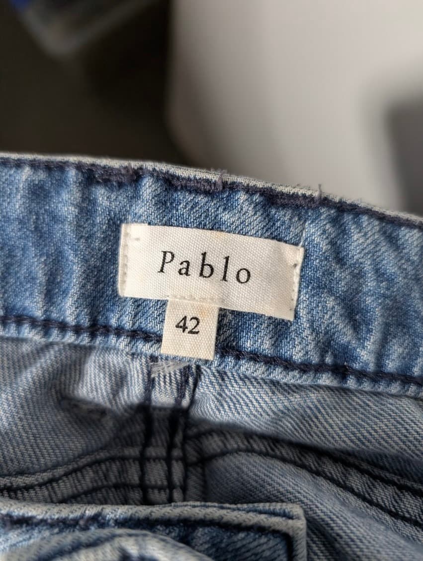 Pablo Women's Patch Pocket Flare Jeans Blue Denim Size 42 — photo 5 of 10