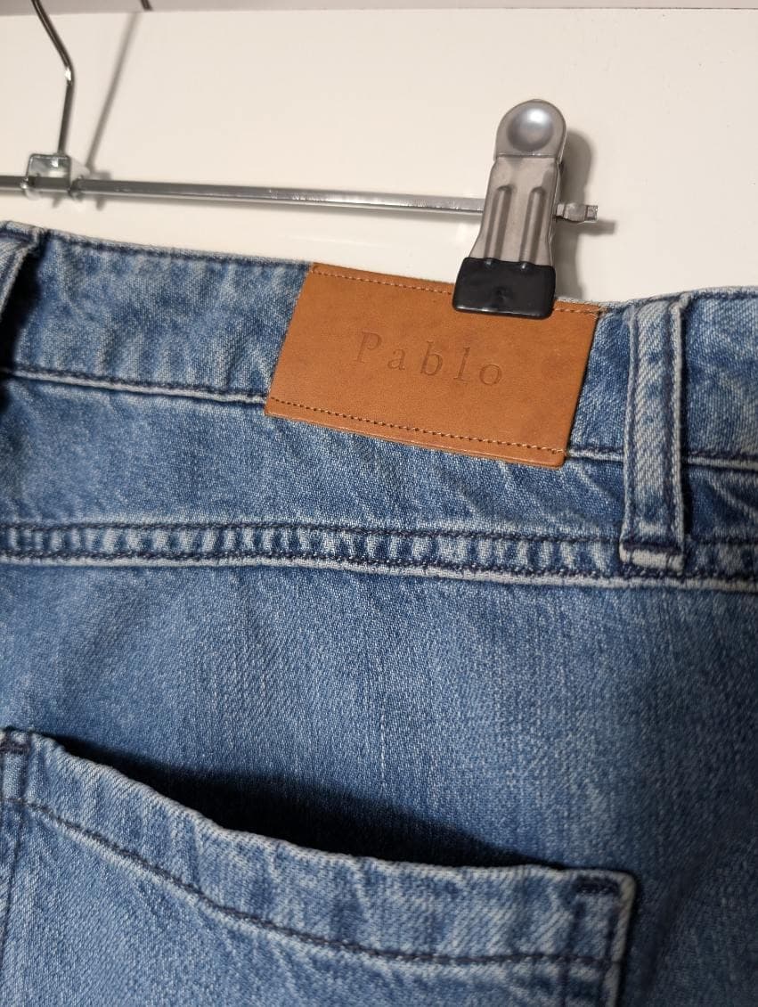 Pablo Women's Patch Pocket Flare Jeans Blue Denim Size 42 — photo 6 of 10