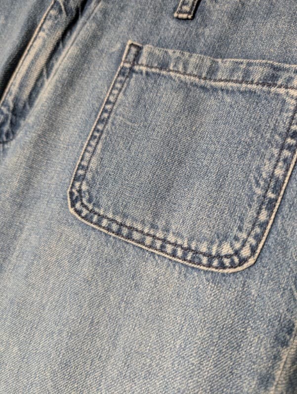 Pablo Women's Patch Pocket Flare Jeans Blue Denim Size 42 — photo 10 of 10