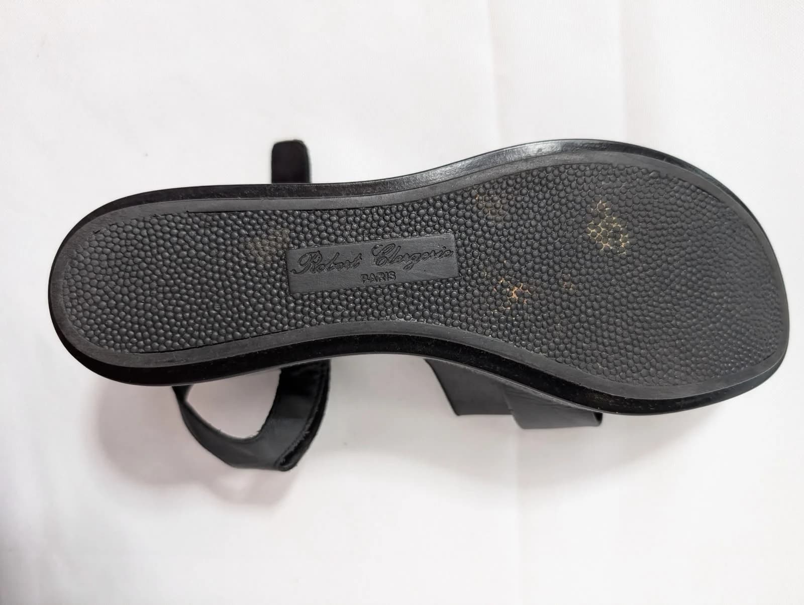 Paris Leather Platform Sandals Black — photo 4 of 5
