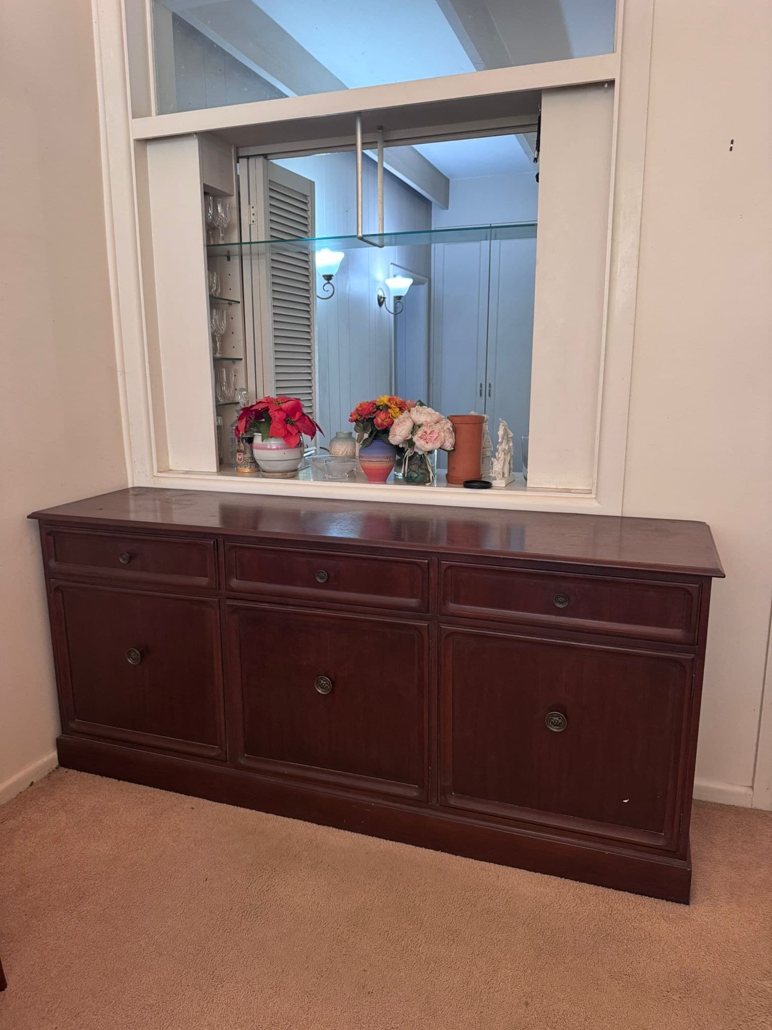 Parker Furniture Sideboard Mid-Century Modern Walnut Buffet — photo 4 of 8