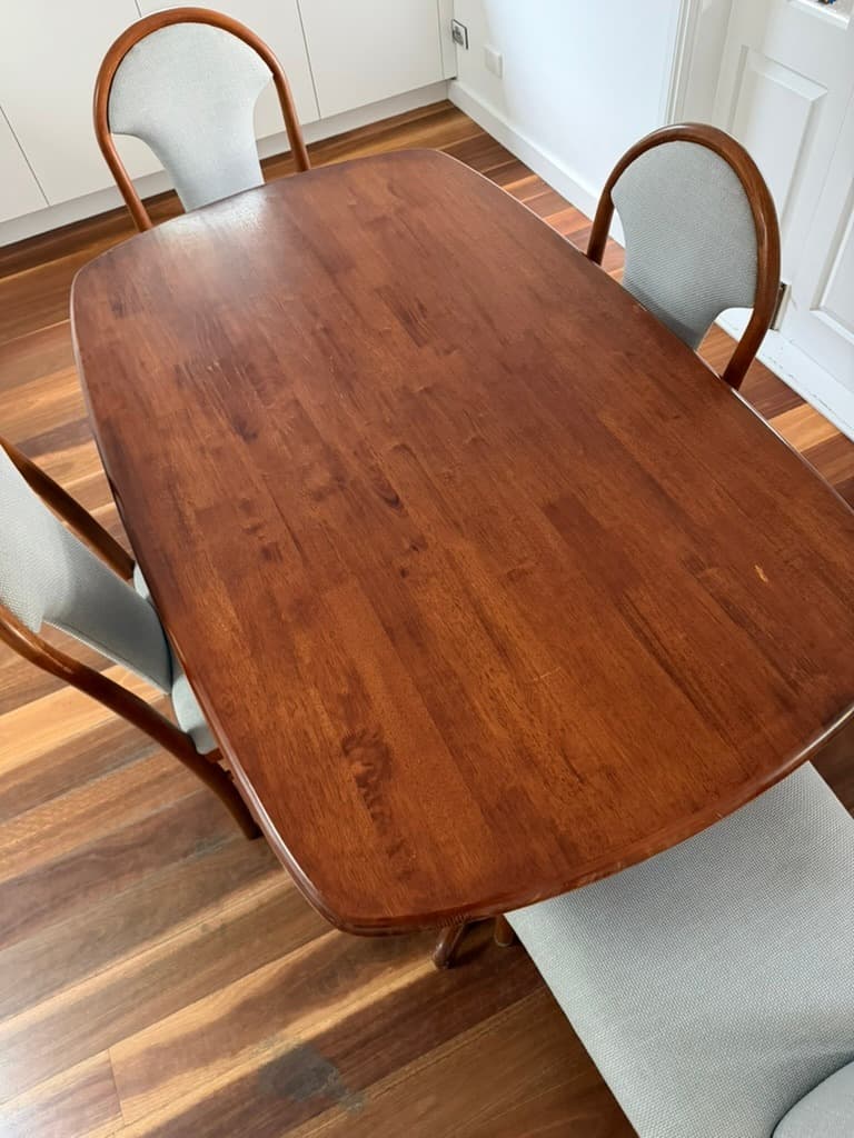 Parker Mid-Century Modern Teak Dining Table And 4 Chairs — photo 4 of 8