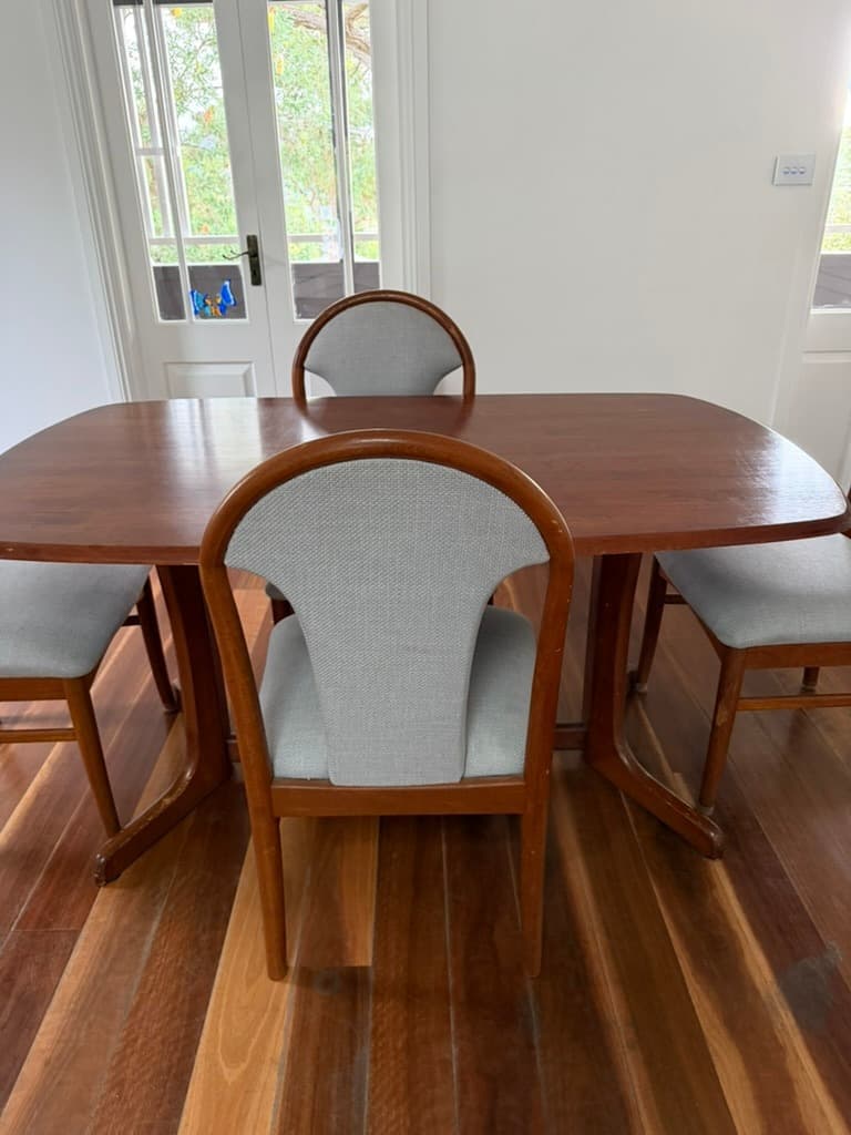 Parker Mid-Century Modern Teak Dining Table And 4 Chairs — photo 5 of 8
