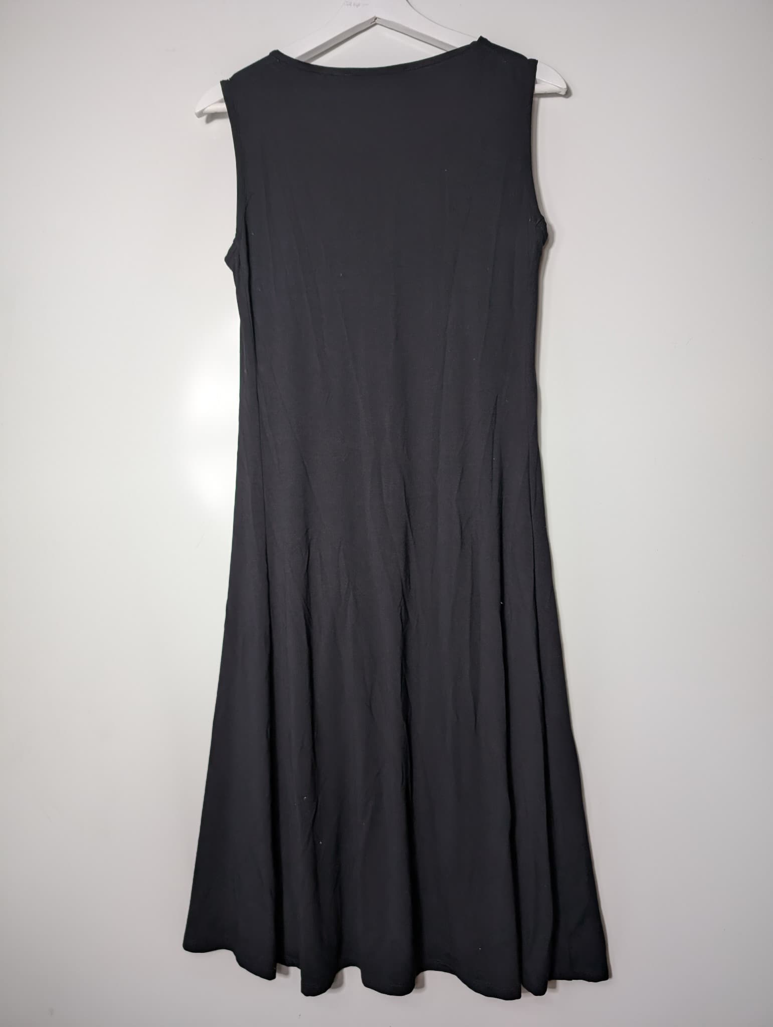 Paula Ryan Sleeveless Pleated Dress Black Size M — photo 5 of 7
