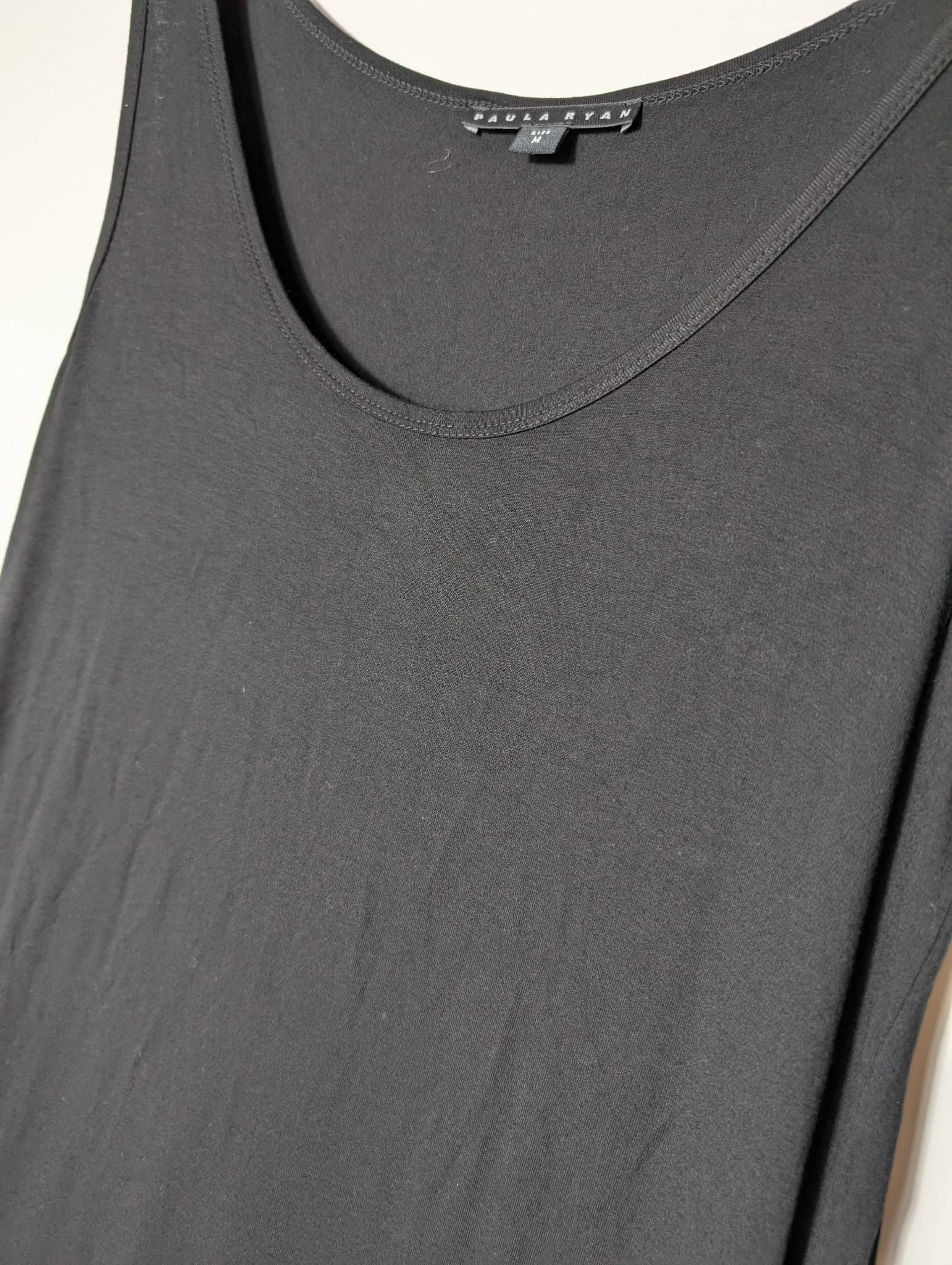 Paula Ryan Sleeveless Tiered Hem Dress Black Size M — photo 3 of 7