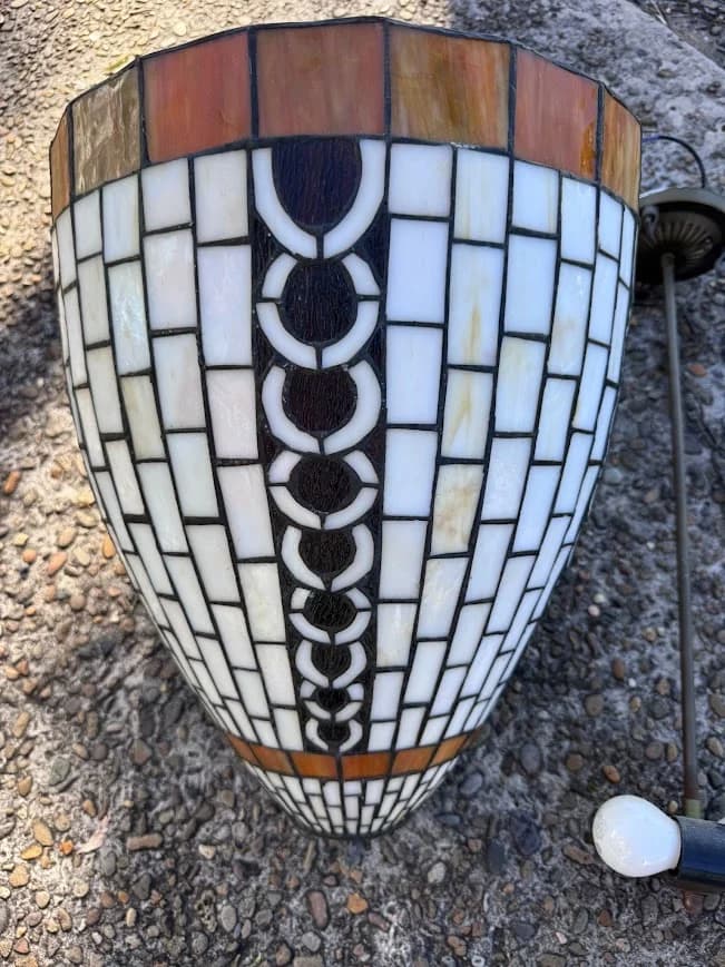 Pendant Light Tiffany Style Stained Glass Ceiling Light Vintage Feature — photo 4 of 5