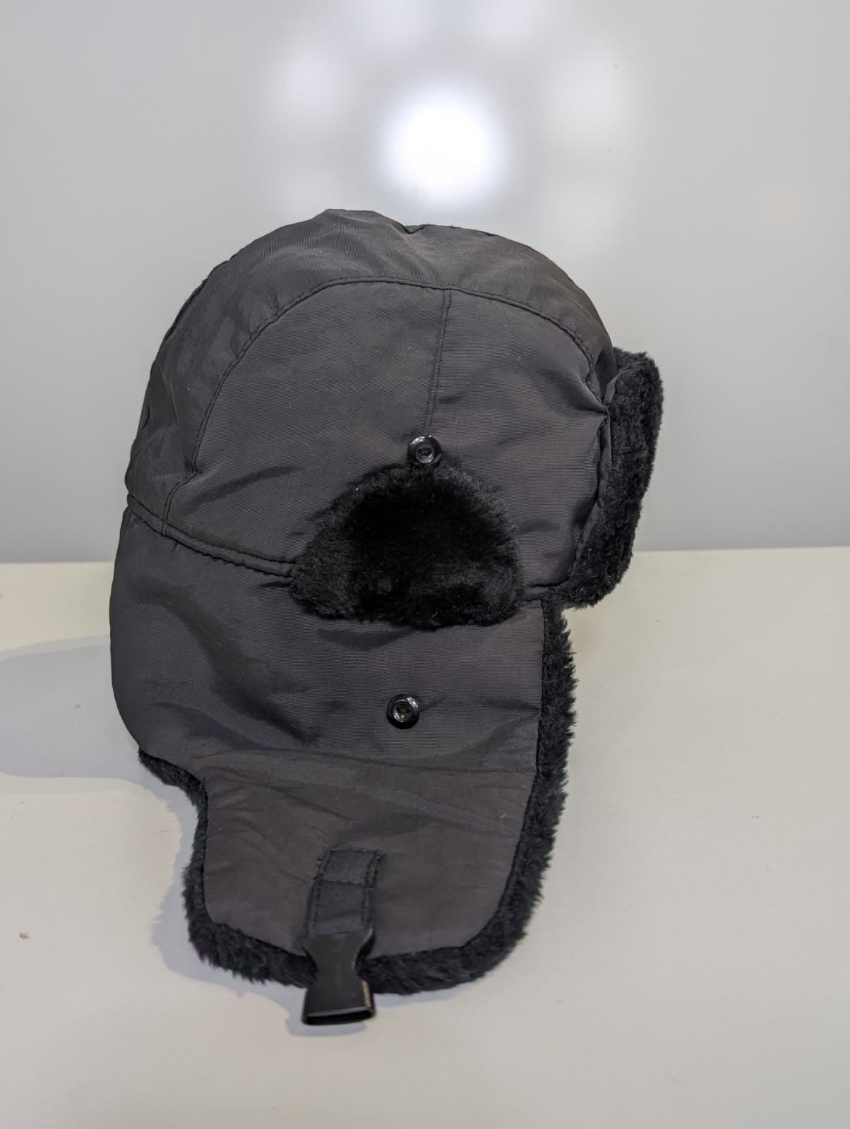 Penfield Trapper Hat - Black Faux Fur Lined Winter Cap L/XL — photo 2 of 4
