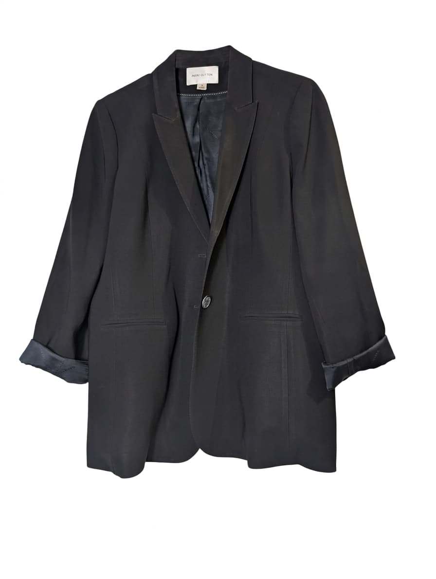 Perri Cutten Black Blazer Jacket - Women's Size 16 — photo 1 of 6