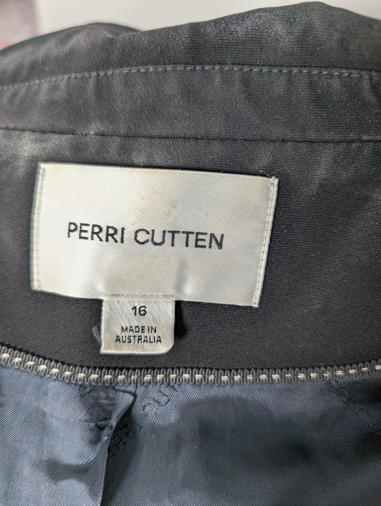 Perri Cutten Blazer Jacket Black Women's AU 16 — photo 4 of 5