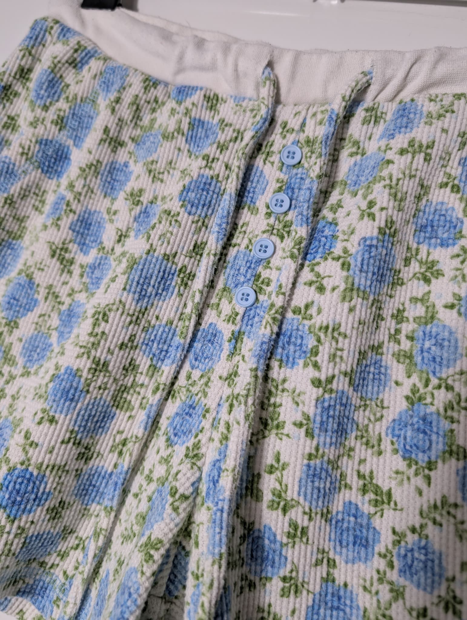 Peter Alexander Women's Floral Waffle Knit Pajama Set Blue XS — photo 3 of 8