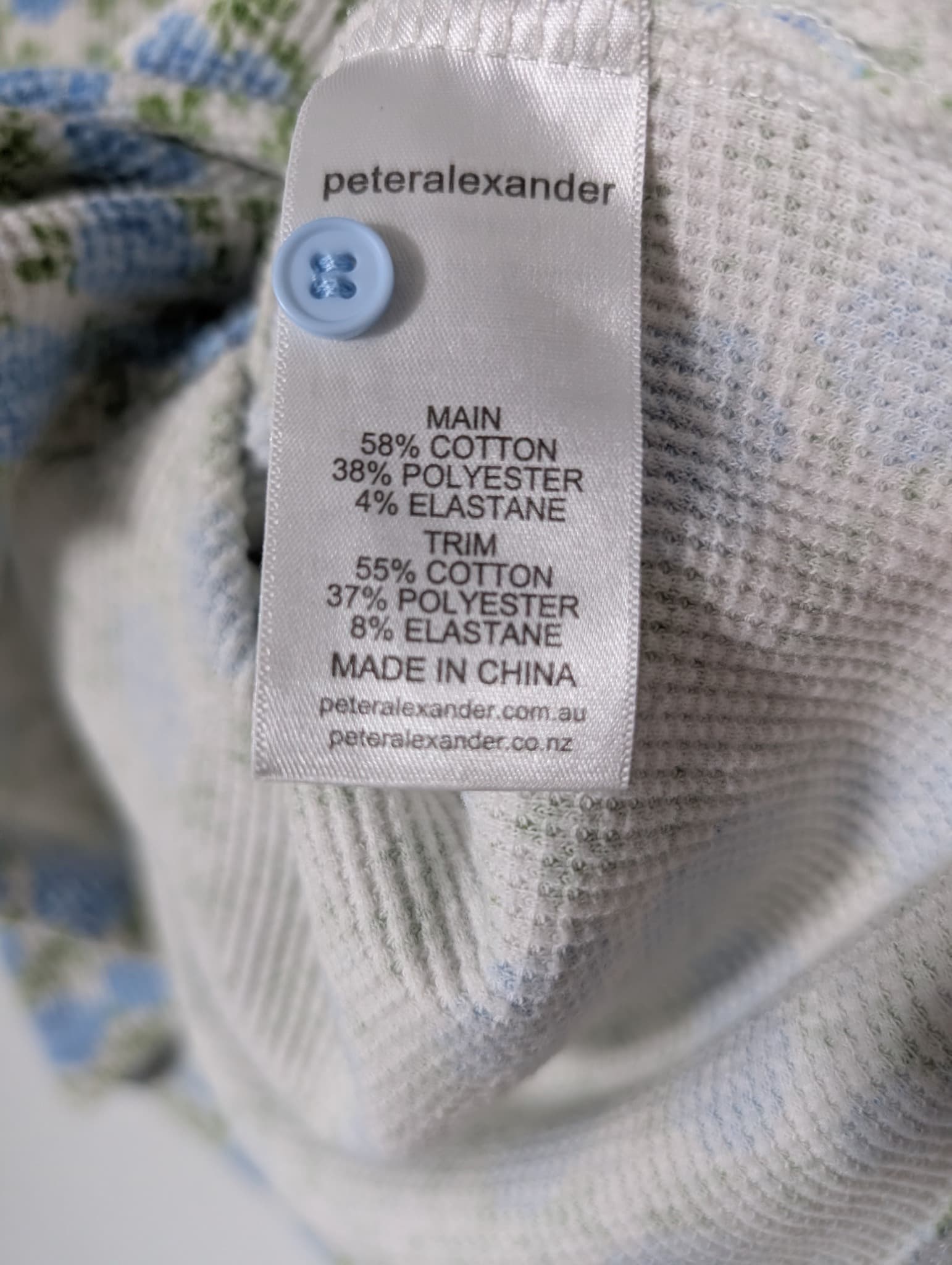 Peter Alexander Women's Floral Waffle Knit Pajama Set Blue XS — photo 7 of 8