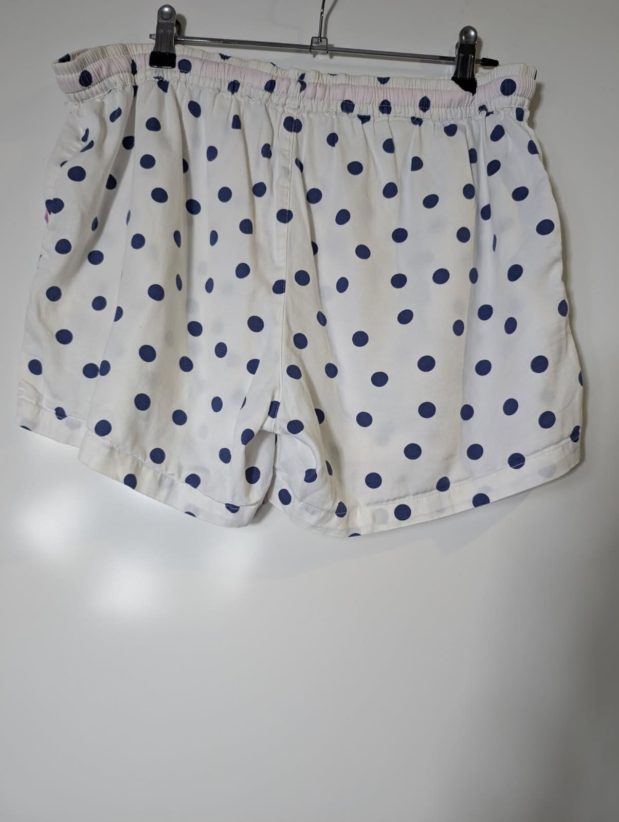 Peter Alexander Women's Polka Dot Pajama Set White & Navy Size M — photo 2 of 10