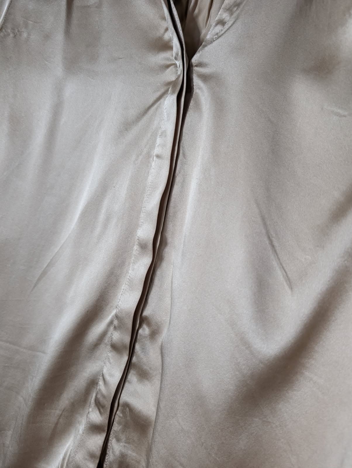 Peter Werth Silk Button-Down Blouse Gold Size 10 — photo 2 of 5