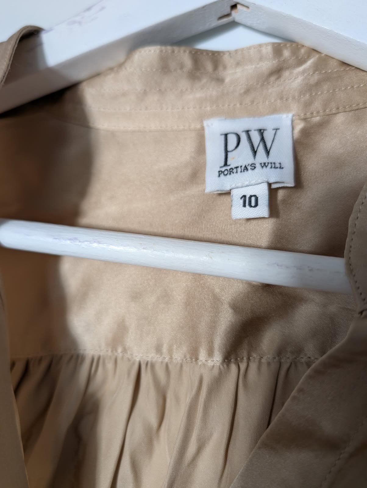 Peter Werth Silk Button-Down Blouse Gold Size 10 — photo 3 of 5
