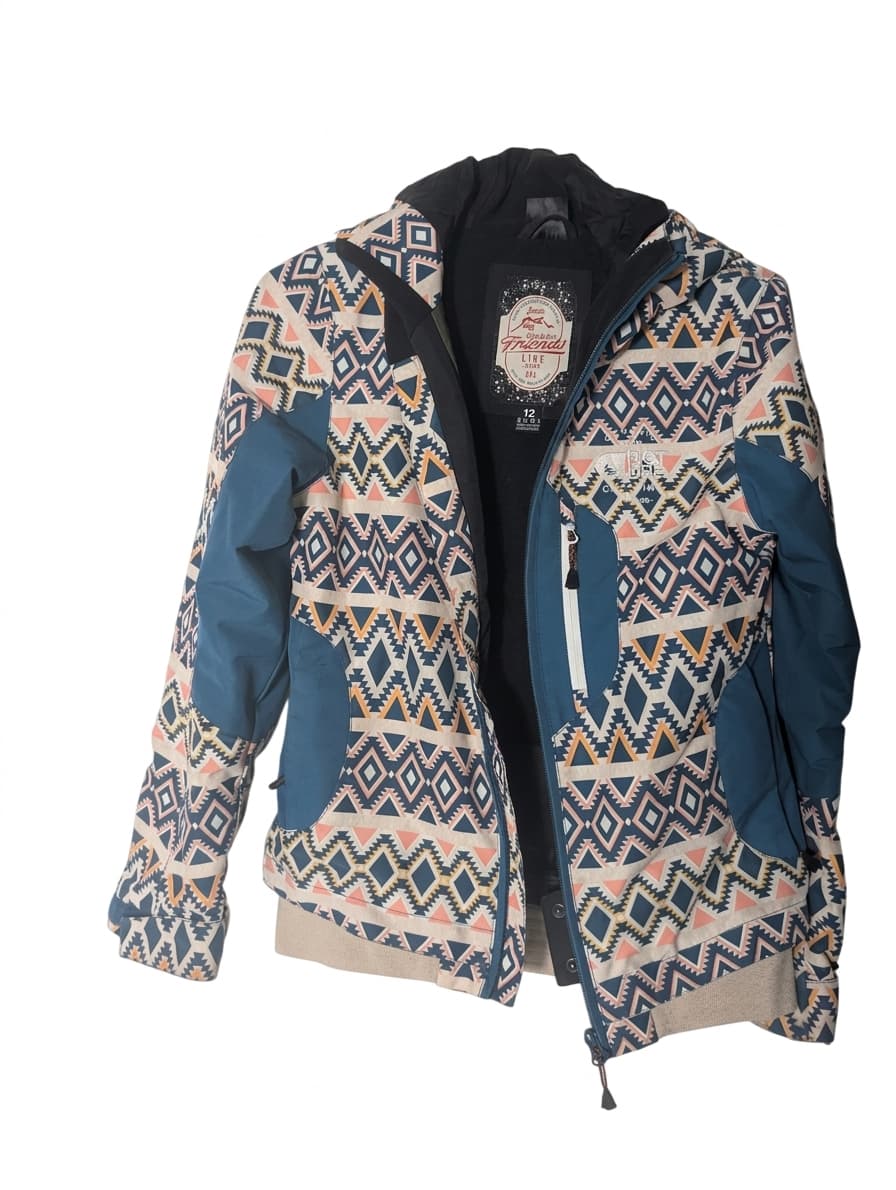 Picture Organic Clothing Ski Jacket - Girls Size 12 Geometric Pattern — photo 1 of 7