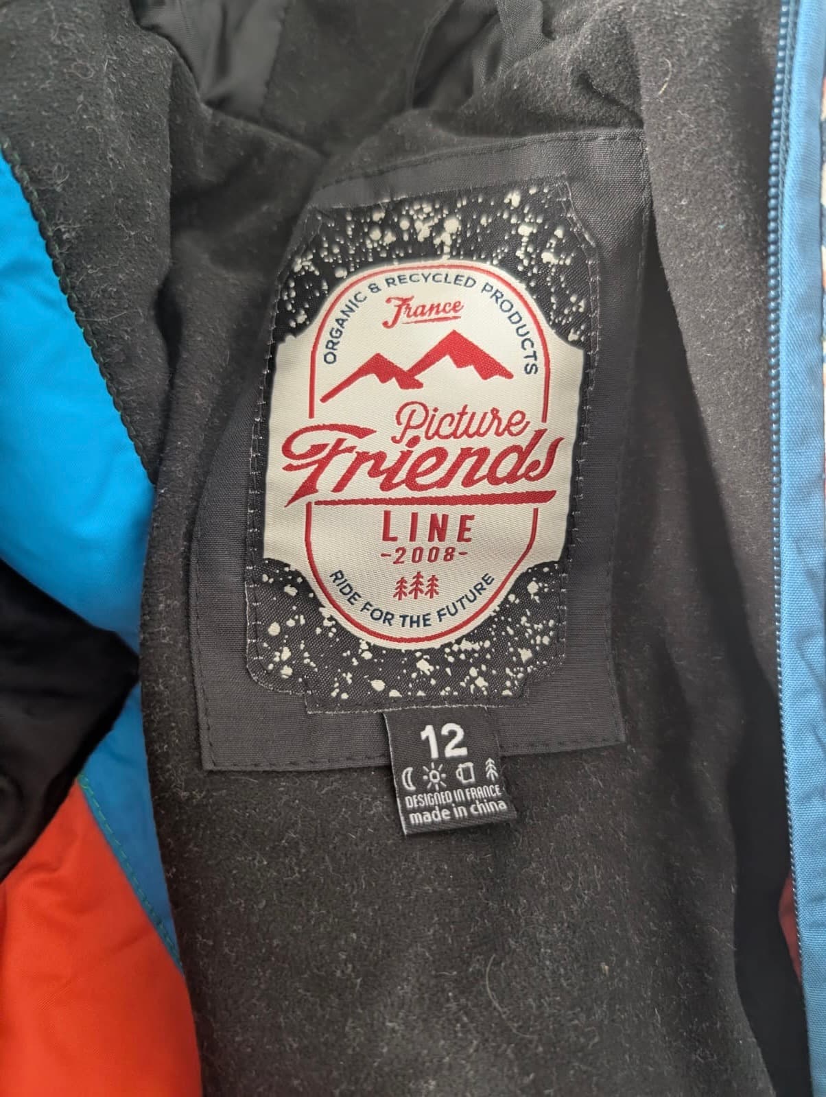 Picture Organic Clothing Ski Jacket - Girls Size 12 Geometric Pattern — photo 5 of 7