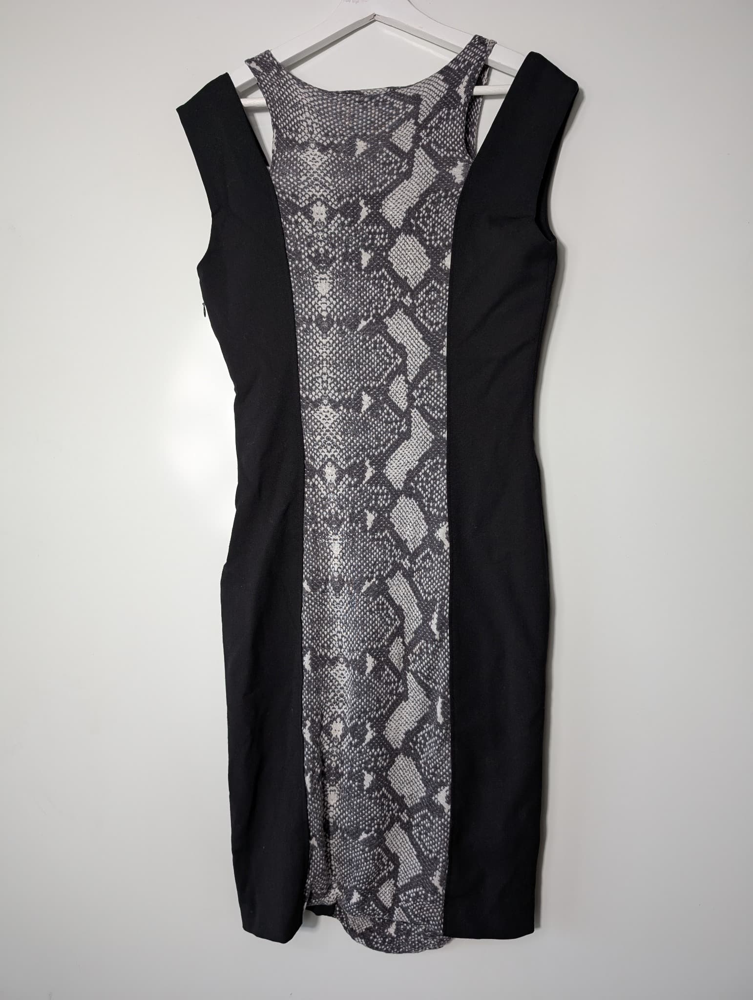 Pierre Balmain Sleeveless Ruched Snakeskin Panel Dress IT 46 — photo 5 of 6