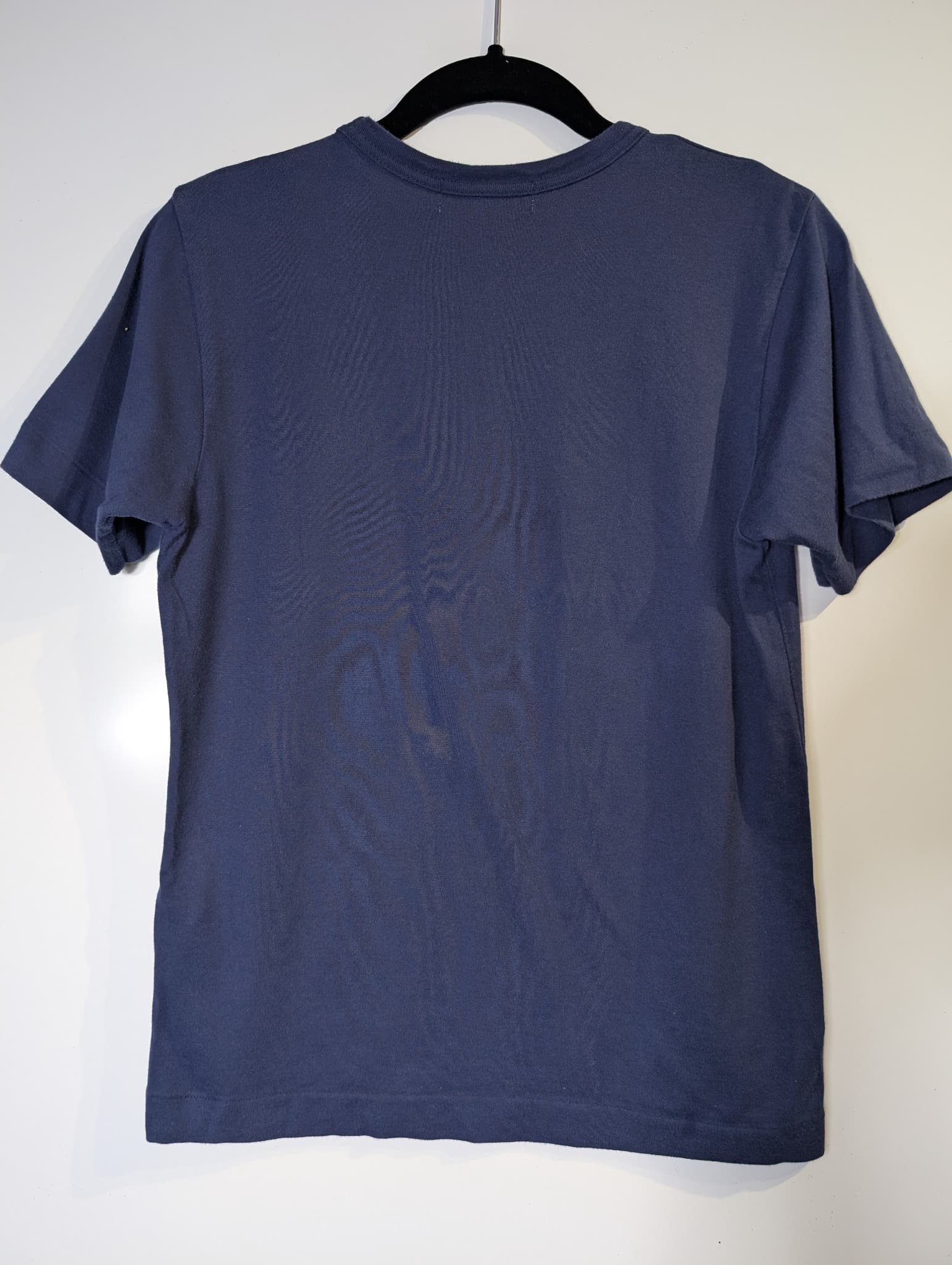 PLAY COMME des GARÇONS T-Shirt Navy Gold Heart Logo Size L — photo 4 of 6