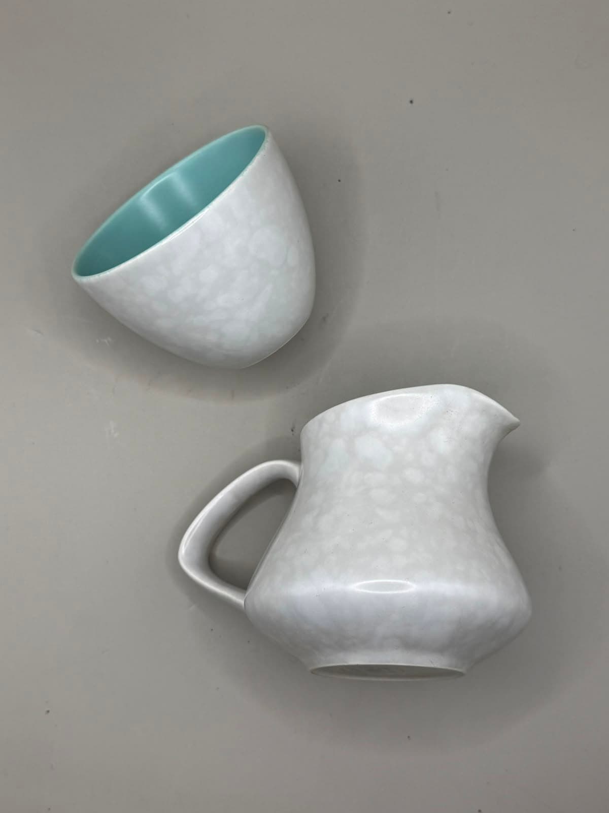 Poole Pottery Tea Set Mid-Century Modern Turquoise & Grey — photo 5 of 8