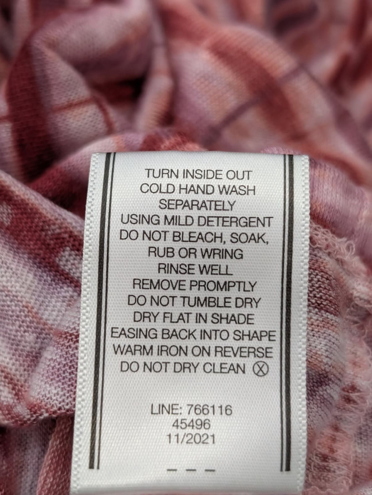 Portmans Women's Linen Striped Tie-Dye Crewneck T-Shirt - Size M — photo 4 of 7