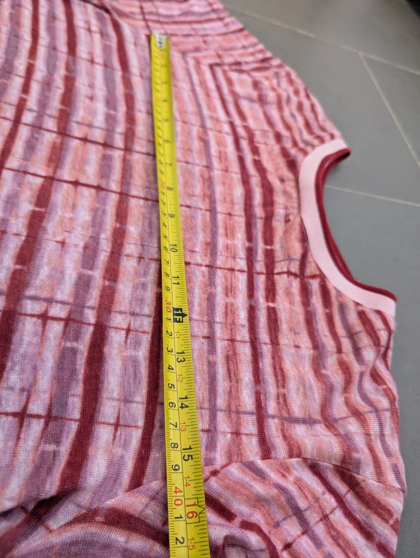 Portmans Women's Linen Striped Tie-Dye Crewneck T-Shirt - Size M — photo 7 of 7