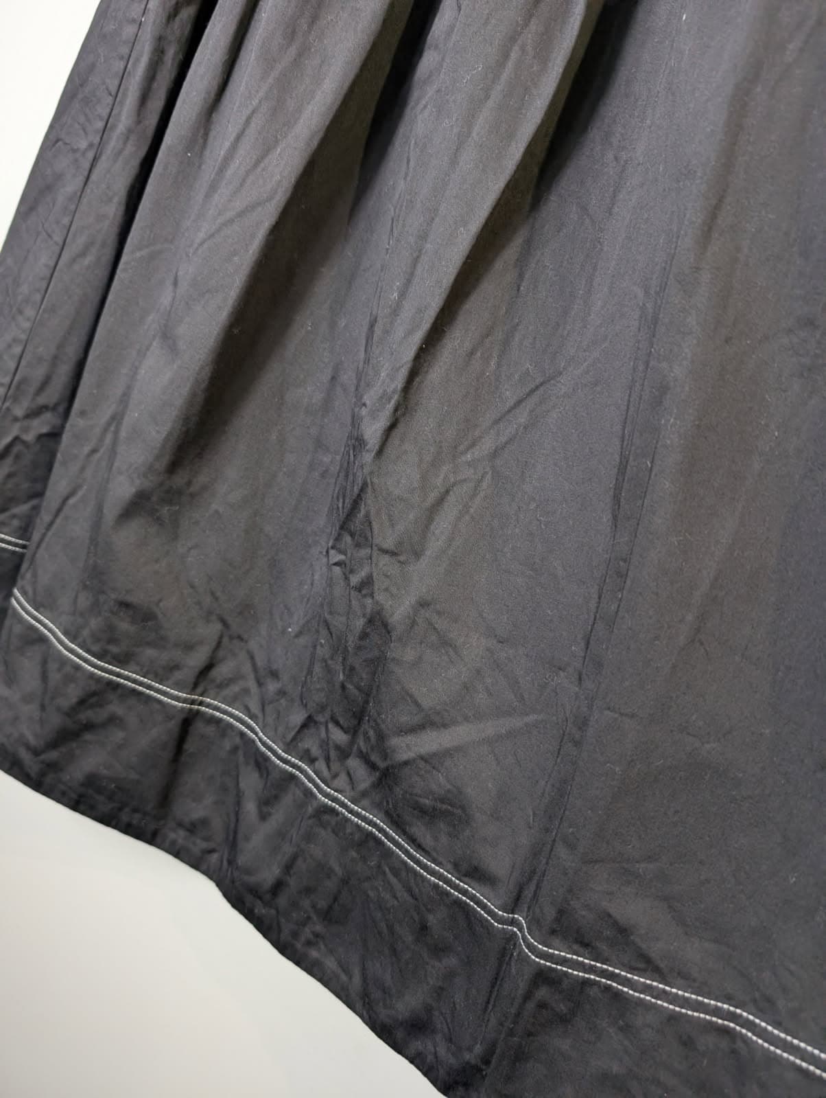 Posse Tiered Maxi Skirt Black Contrast Stitching Size M — photo 5 of 8