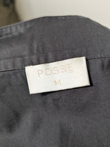 Posse Tiered Maxi Skirt Black Contrast Stitching Size M — photo 8 of 8