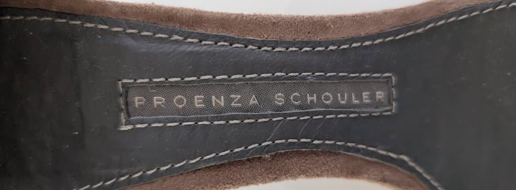Proenza Schouler Brown Suede & Leather Block Heel Sandals - EU 38.5 — photo 5 of 7