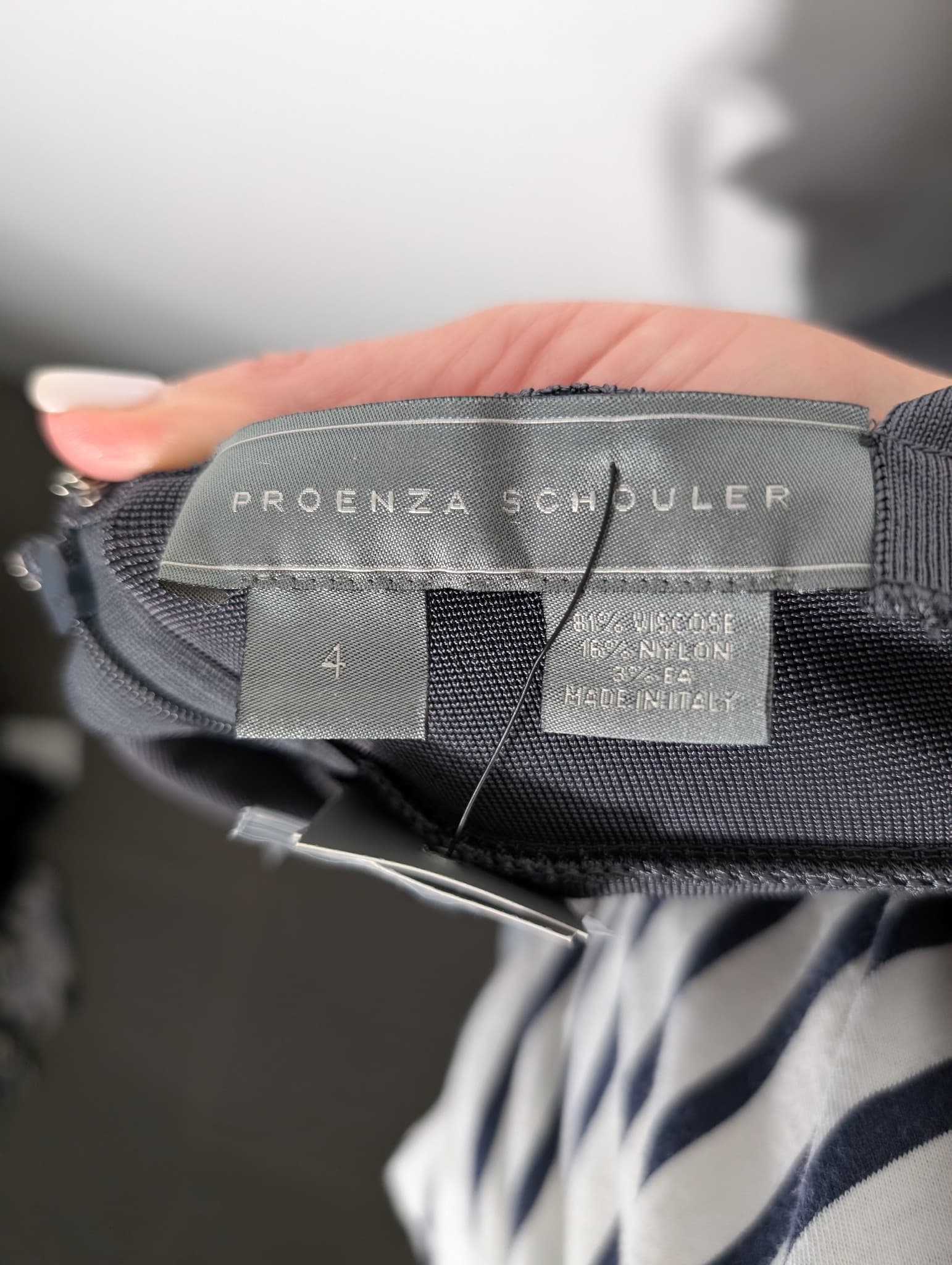 Proenza Schouler Button-Front Knit Corset Top Charcoal Size 4 — photo 4 of 5