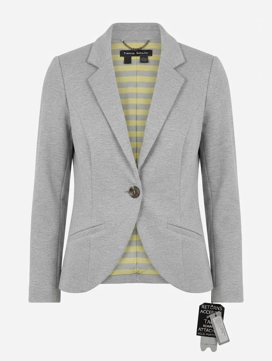 Proenza Schouler Jersey Blazer Grey Size 2 — photo 1 of 14
