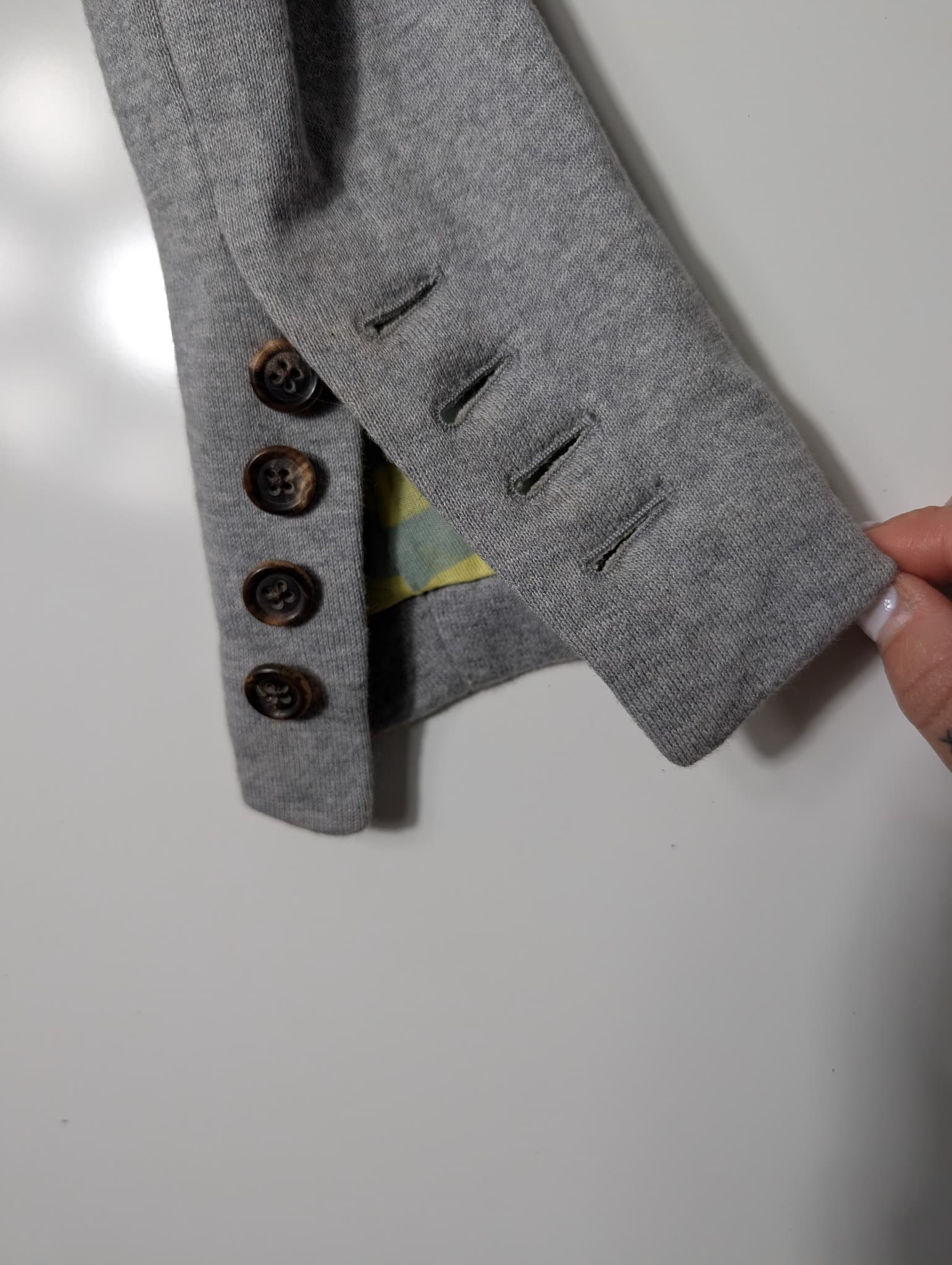 Proenza Schouler Jersey Blazer Grey Size 2 — photo 4 of 14