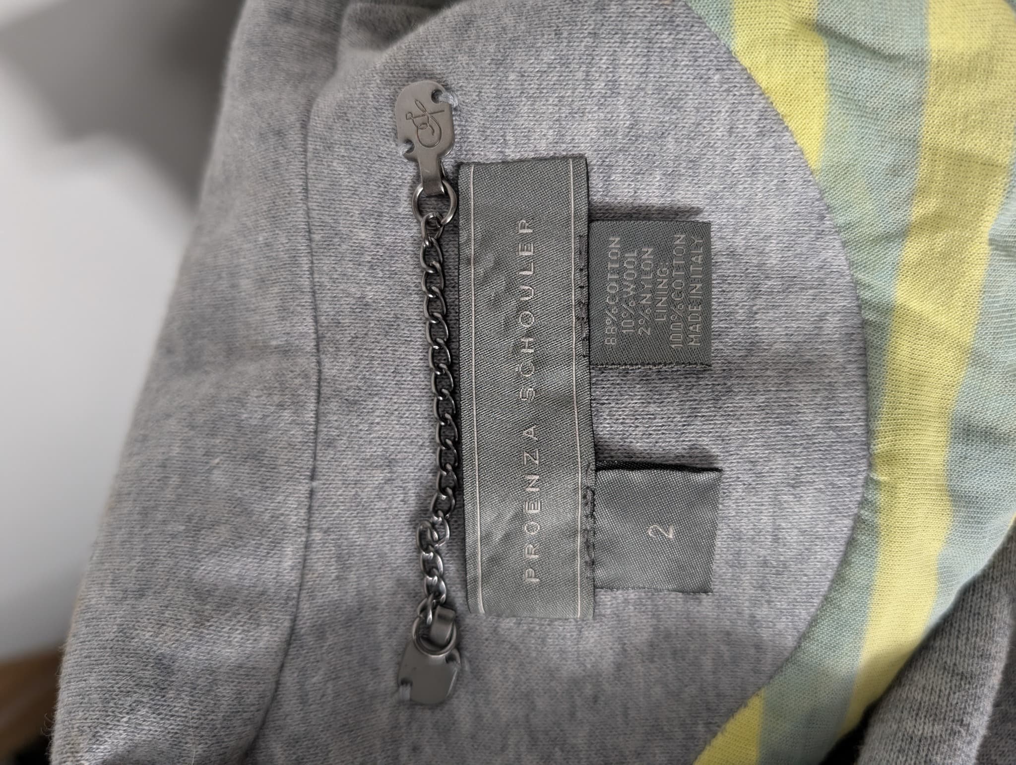 Proenza Schouler Jersey Blazer Grey Size 2 — photo 6 of 14