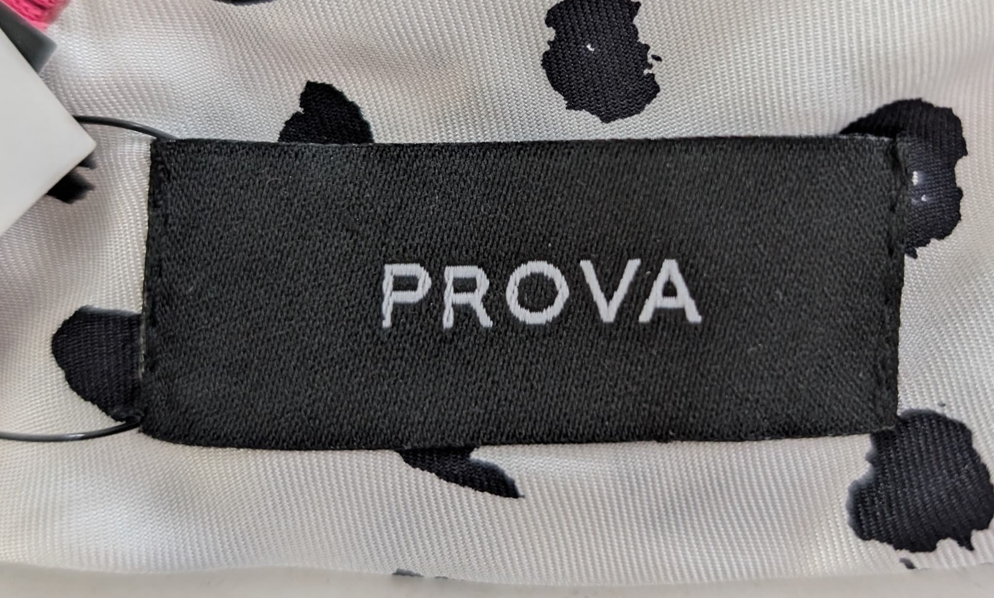PROVA Silk Scarf Spotted Print with Beaded Fringe One Size — photo 2 of 11