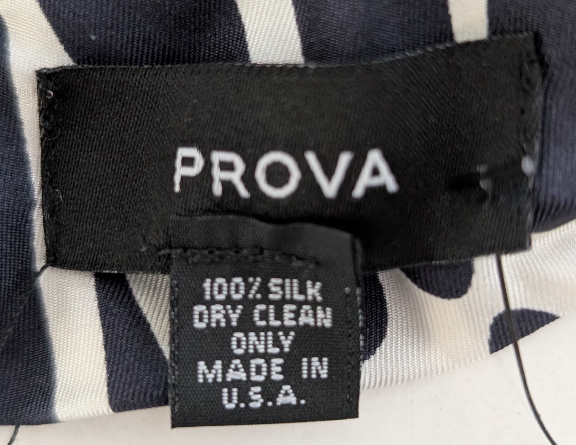 PROVA Silk Scarf Spotted Print with Beaded Fringe One Size — photo 8 of 11