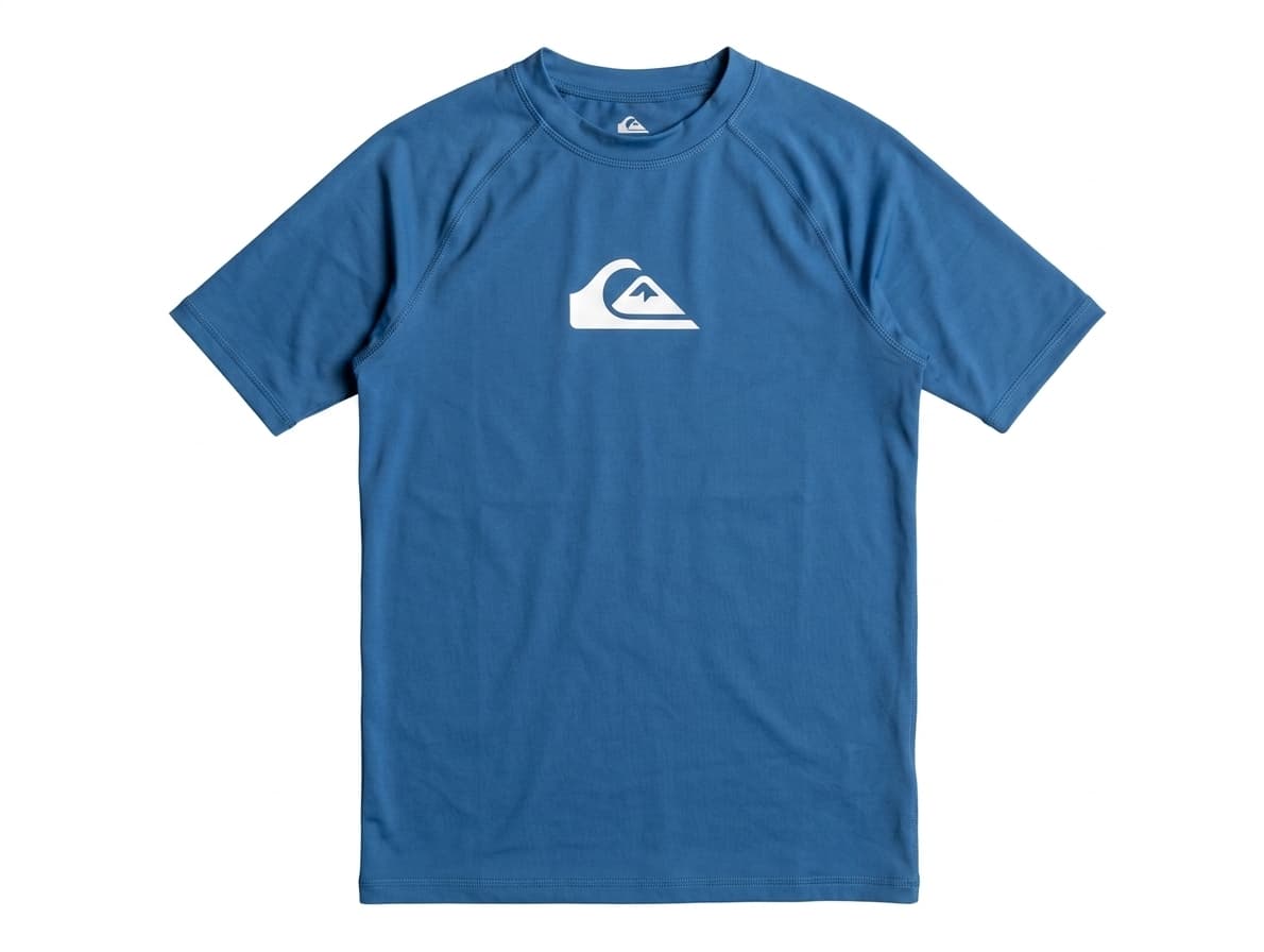 Quiksilver UPF 50+ Performance Rash Guard - Blue Athletic Shirt Size 12 — photo 1 of 5