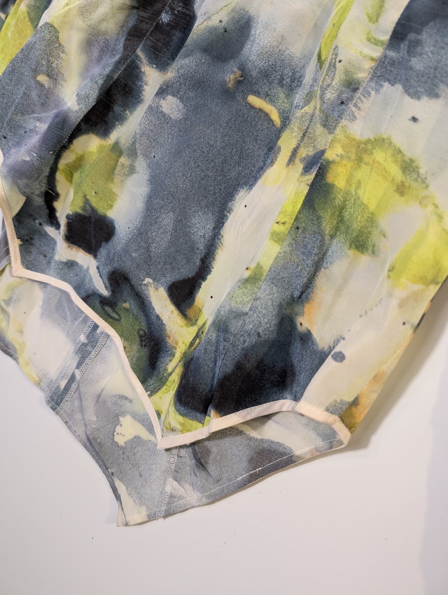 Rachel Gilbert Abstract Print Silk Long Sleeve Bodysuit Size 1 — photo 3 of 8