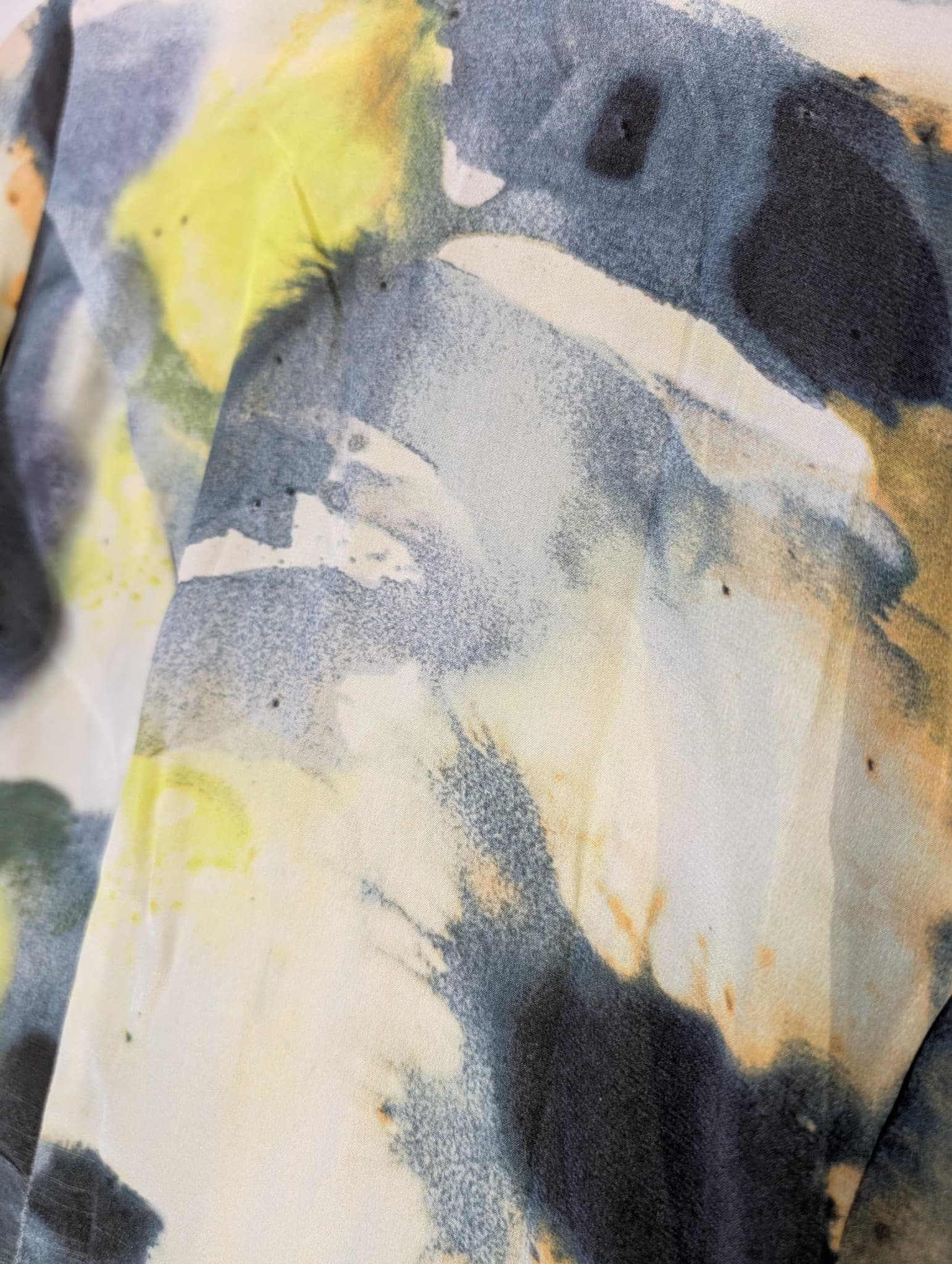 Rachel Gilbert Abstract Print Silk Long Sleeve Bodysuit Size 1 — photo 4 of 8