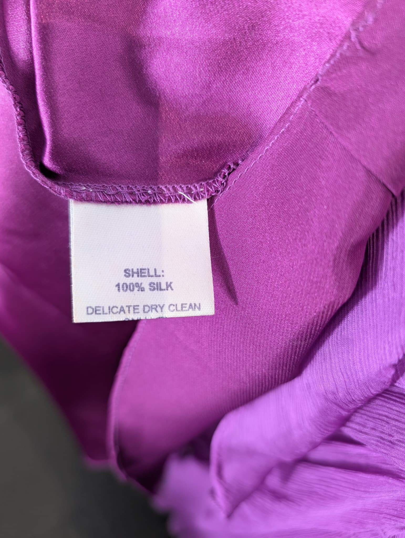 Rachel Gilbert Silk Chiffon Midi Dress Purple Size 0 — photo 7 of 8