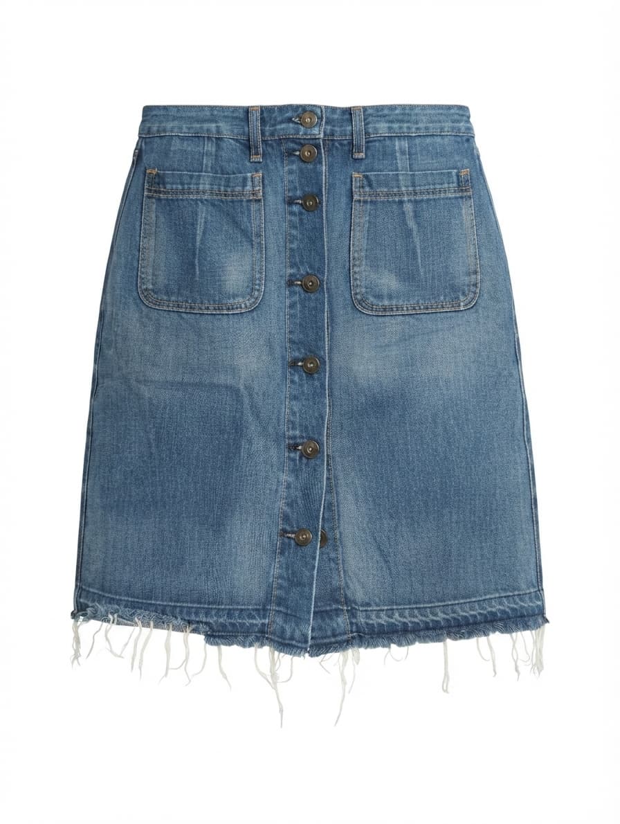 Rag & Bone Denim Button-Front Mini Skirt Blue Size 30 — photo 1 of 6