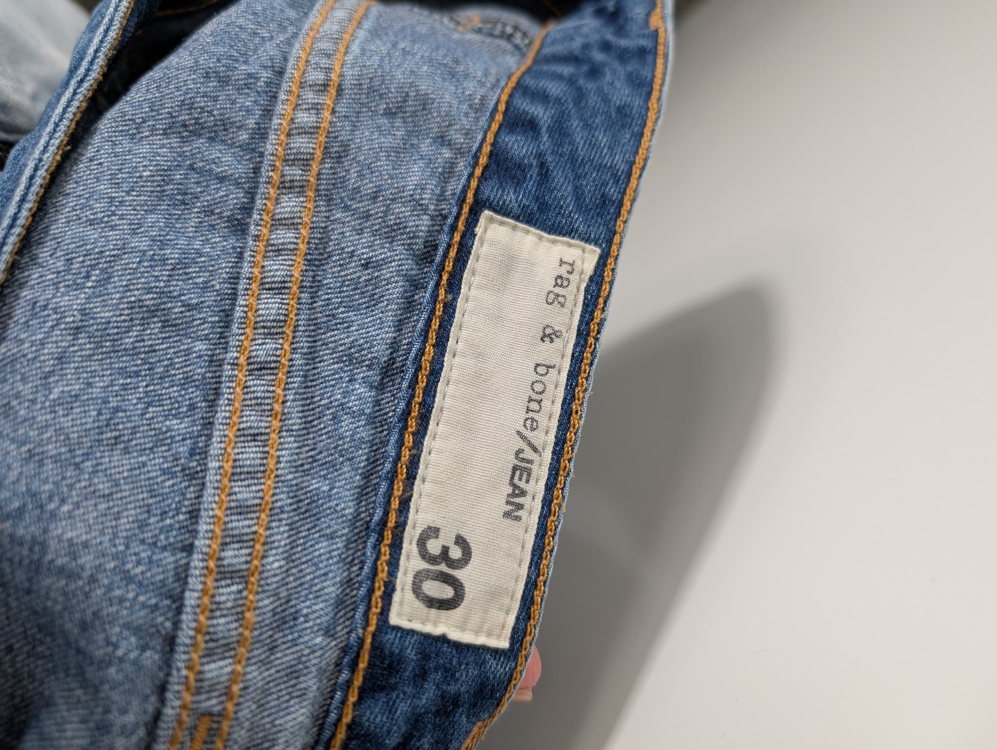 Rag & Bone Denim Button-Front Mini Skirt Blue Size 30 — photo 4 of 6