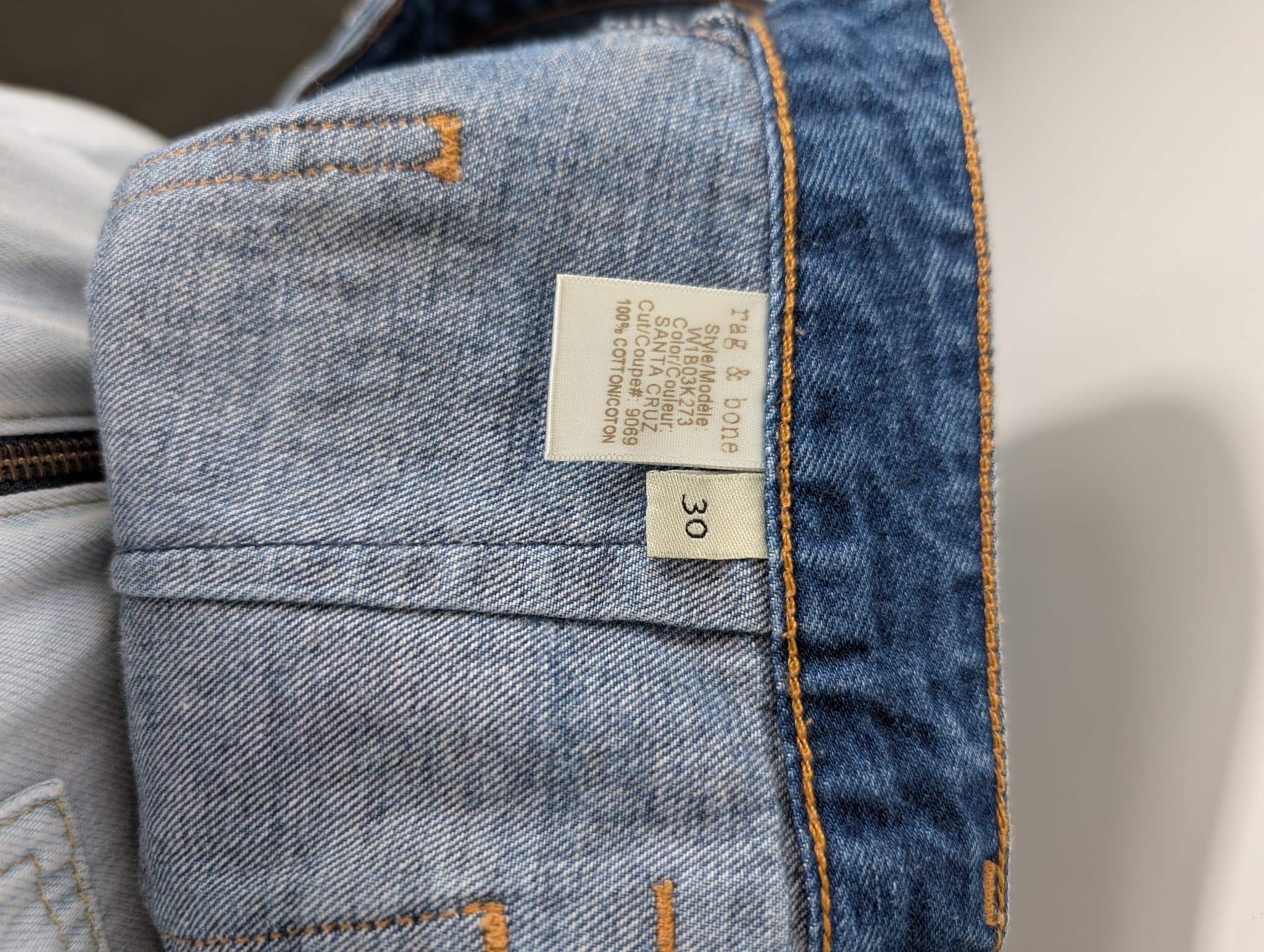 Rag & Bone Denim Button-Front Mini Skirt Blue Size 30 — photo 5 of 6